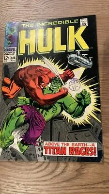Buy The Incredible Hulk #106 - Back Issue - Marvel Comics - 1968 • 18£