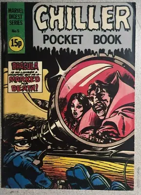 Buy CHILLER POCKET BOOK #5 (1980) Marvel Comics UK Digest Dracula Ghost Rider FINE- • 19.70£