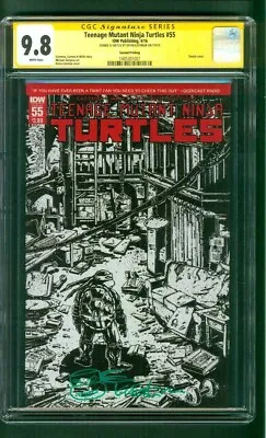 Buy Teenage Mutant Ninja Turtles 55 CGC SS 9.8 Eastman 2nd Print Sketch Variant 4/16 • 119.92£