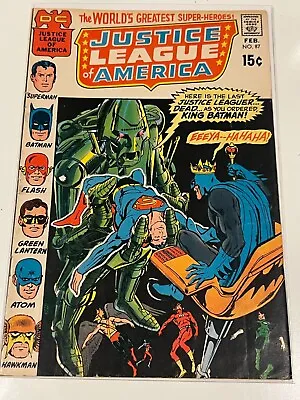 Buy Justice League Of America (1st Series) #87 VG/FN 1st App Champions Of Angor 1971 • 6.48£