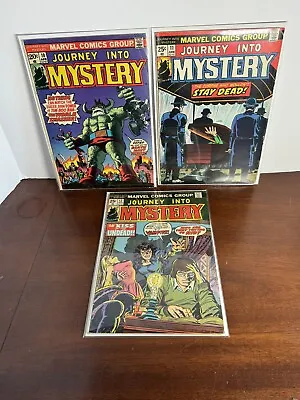 Buy Journey Into Mystery Lot Of 3 Books 10 11 12 Bronze Age 1974 Marvel Comics • 11.85£