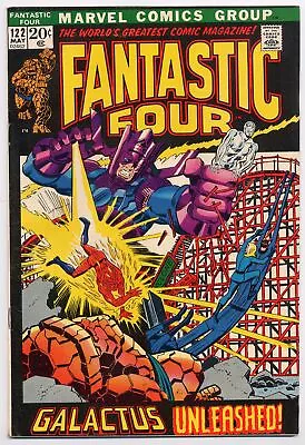 Buy Fantastic Four 122 VF- 7.5 1972 Silver Surfer Galactus John Buscema • 32.13£