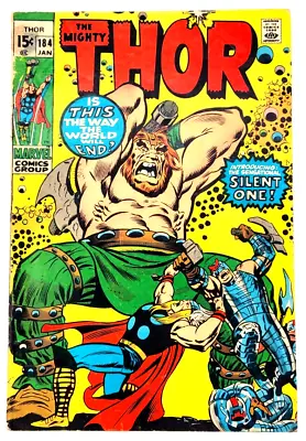 Buy The Mighty Thor #184 (1971) / Fn- / The Silent One 1st Appearance Bronze Age • 15.89£