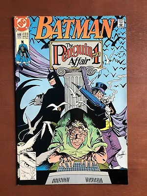 Buy Batman #448 (1990) 9.2 NM DC Key Issue Copper Age Comic Book Penguin Affair 1 • 9.47£