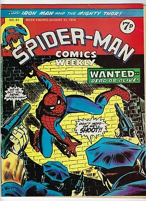 Buy SPIDER-MAN COMICS WEEKLY # 81 - 31 Aug 1974 - VG/FN 5.0 - Kingpin Thor Iron Man • 3.95£