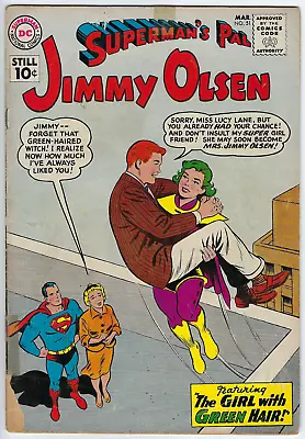 Buy Superman's Pal Jimmy Olsen 51 1961 Good 2.0 Swan Supergirl Green Hair Girl Lanes • 7.11£