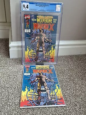 Buy Marvel Comics Presents #72 Weapon X ,Wolverine CGC 9.4 + Raw Issue VF? • 95£