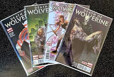 Buy Marvel Comics Death Of Wolverine Limited Series #1 #2 #3 #4 Foil Covers 2014 • 20£
