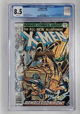 Buy Uncanny X-Men #108 Marvel 1977 CGC 8.5 White Pages 1st John Byrne Art On Title!! • 78.84£