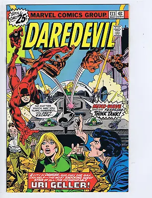 Buy Daredevil #133 Marvel 1976  '' Uri Geller ! '' • 23.83£