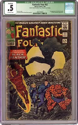 Buy Fantastic Four #52 CGC 0.5 QUALIFIED 1966 3961539025 1st App. Black Panther • 232.91£