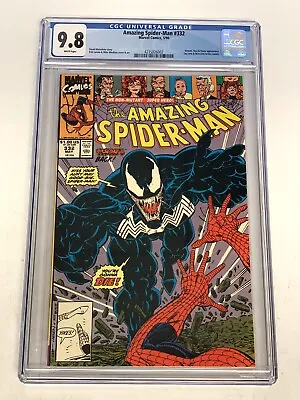 Buy Amazing Spider-Man #332 CGC 9.8 WP Copper Age 1990! Venom Vs Spider-Man 🔑 MCU • 169.52£