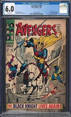 Buy 1968 Marvel The Avengers #48 CGC 6.0 Dane Whitman Becomes Black Knight • 150.39£