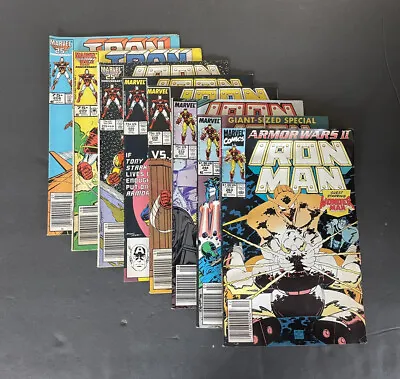 Buy Marvel Comics IRON MAN Vintage Comic Lot Issues #208,209,215,220,228,233,244,263 • 63.22£