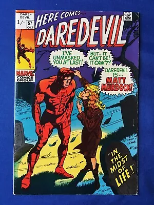 Buy Daredevil #57 FN+ (6.5) MARVEL ( Vol 1 1969) Reveals Identity To Karen Page • 26£