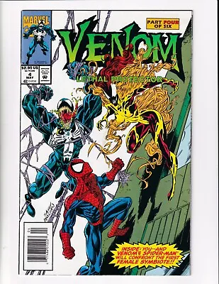 Buy Venom Lethal Protector 4 Fn/vf Marvel Comics Book Spider-man Newsstand (1993) • 11.85£