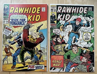 Buy Rawhide Kid #65 & 81 Marvel 1968 Silver Age Western Lot Of 2 Nice Copies F+/VF • 8.79£