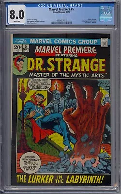 Buy Marvel Premiere #5 Cgc 8.0 Doctor Strange Mike Ploog White Pages • 120.08£