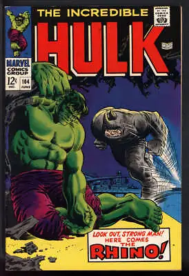 Buy Incredible Hulk #104 7.0 // Rhino Appearance Marvel Comics 1968 • 106.34£