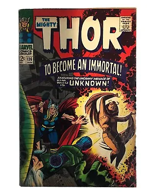 Buy Thor 136 1st Appearance Sif As An Adult Stan Lee Jack Kirby Key Marvel Low Grade • 23.98£
