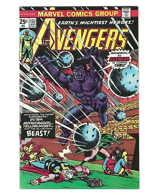 Buy Avengers #137 1975 VF Or Better! Moondragon Joins! Beast! Combine Ship • 10.29£