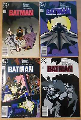 Buy Batman #404 405 406 407 Year One Parts 1-4 DC Universe 1987 Frank Miller VF/NM • 39.57£