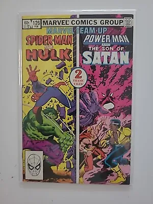 Buy Marvel Team-Up #126 February 1983 Spider Man Hulk, Power Man, Son Of Satan • 3.96£