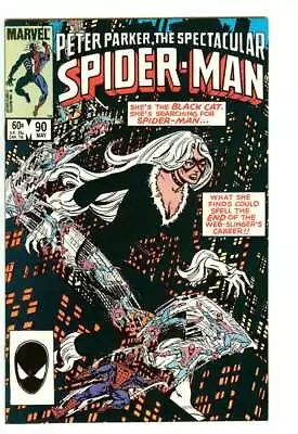 Buy Spectacular Spider-man #90 5.5 // 2nd Appearance Of Black Costume Marvel 1984 • 42.21£