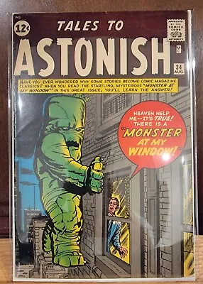 Buy Tales To Astonish #34 FN ~ Jack Kirby Cover - Art Pre-Hero Marvel 1962 Mid Grade • 356.22£
