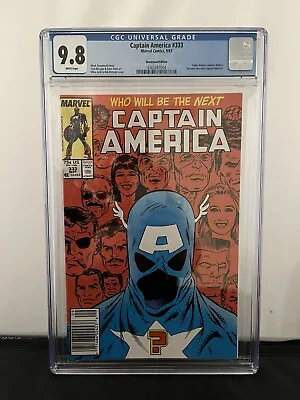 Buy Captain America #333 CGC 9.8 (Newsstand Rare). New Slab • 239.76£