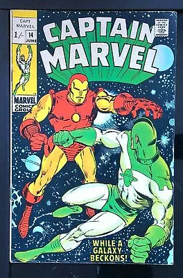 Buy Captain Marvel (Vol 1) #  14 Fine (FN) Price VARIANT RS003 Marvel Comics SILVER • 26.49£
