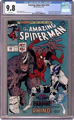 Buy Amazing Spider-Man #344D Direct Variant CGC 9.8 1991 4350856019 • 83.14£