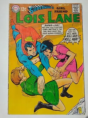 Buy DC Silver Age LOIS LANE Superman's Girl Friend  # 87  1968 Bagged And Boarded • 8£