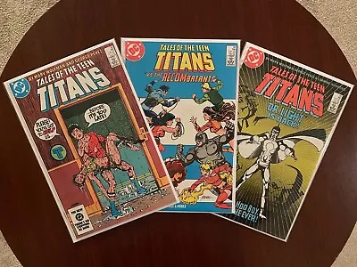 Buy (lot Of 3 Comics) Tales Of The Teen Titans #45 #48 & #49 (DC 1984) Dr. Light • 9.48£