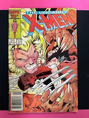 Buy Uncanny X-Men #213 Newsstand 1987 Marvel Comics 1st Cameo Mr. Sinister • 7.91£