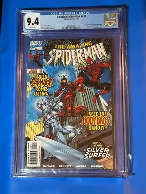 Buy Amazing Spider-Man #430 - 1/98 - CGC 9.4 - White Pages - Silver Surfer • 47.41£