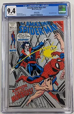 Buy Amazing Spider-Man #101 CGC 9.4 White Pages 1992 2nd Printing 1st App. Morbius • 79.12£