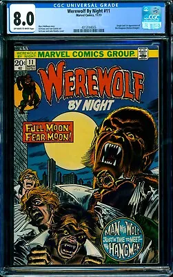 Buy Werewolf By Night #11 CGC 8.0 1st Hangman 1973 • 86.85£