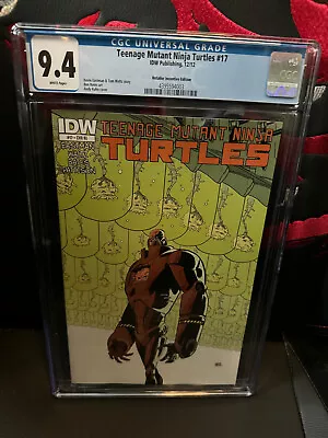 Buy Teenage Mutant Ninja Turtles 17 RI 1:10 CGC 9.4 NM WP TMNT IDW • 19.76£