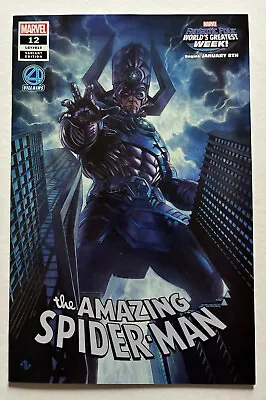 Buy Amazing Spider-Man 12 (2018) Adi Granov Galactus Variant NM Near Mint • 16.21£