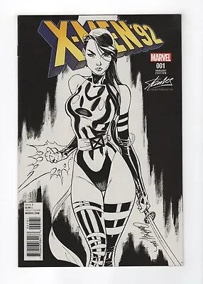 Buy X-Men '92 (Marvel) #1 J. Scott Campbell Psylocke Stan Lee Sketch Variant (NM-) • 39.41£