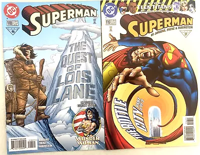 Buy Superman 116 & 118. 2nd Series. (2 Issue Lot). Oct. & Dec. 1996. Fn/vfn & Vfn-. • 4.99£