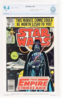 Buy 🔥 STAR WARS #39 NEWSSTAND CBCS 9.4 THE EMPIRE STRIKES BACK MOVIE ADAPTATION Cgc • 69.56£