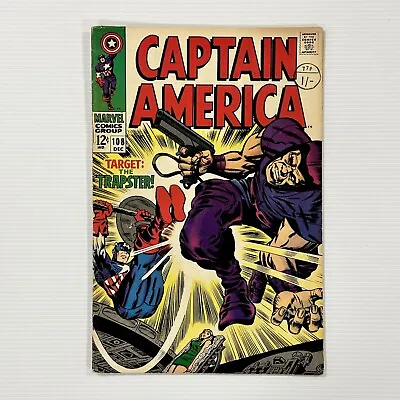 Buy Captain America #108 1968 FN  Jack Kirby Cover Cent Copy Pence Stamp • 48£