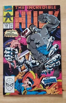 Buy The Incredible Hulk Issue 370 Vintage Marvel Comics 1990 • 21.37£