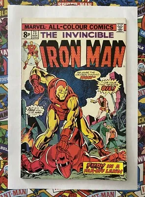Buy Iron Man #73 - Mar 1975 - Crimson Dynamo Appearance! - Vfn/nm (9.0) Pence Copy! • 14.99£