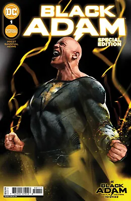 Buy Black Adam #1 Special Edition Oliver Movie Variant (dc 2022) Nm First Print • 3£