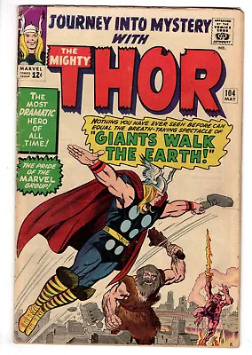 Buy Journey Into Mystery #104 (1964) - Grade 4.5 - Giants Walk The Earth - Thor! • 63.33£