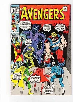 Buy Avengers #91 Kree Ronan The Accuser Appearance *1971 • 51.39£