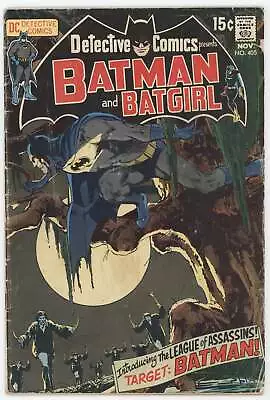 Buy Batman Detective Comics 405 DC 1970 VG Neal Adams 1st League Of Assassins Batgir • 152.13£